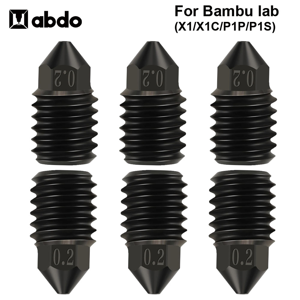 3D Printing Nozzle - For Bambu Lab Nozzle 0.2/0.4/0.6/0.8mm bamboo