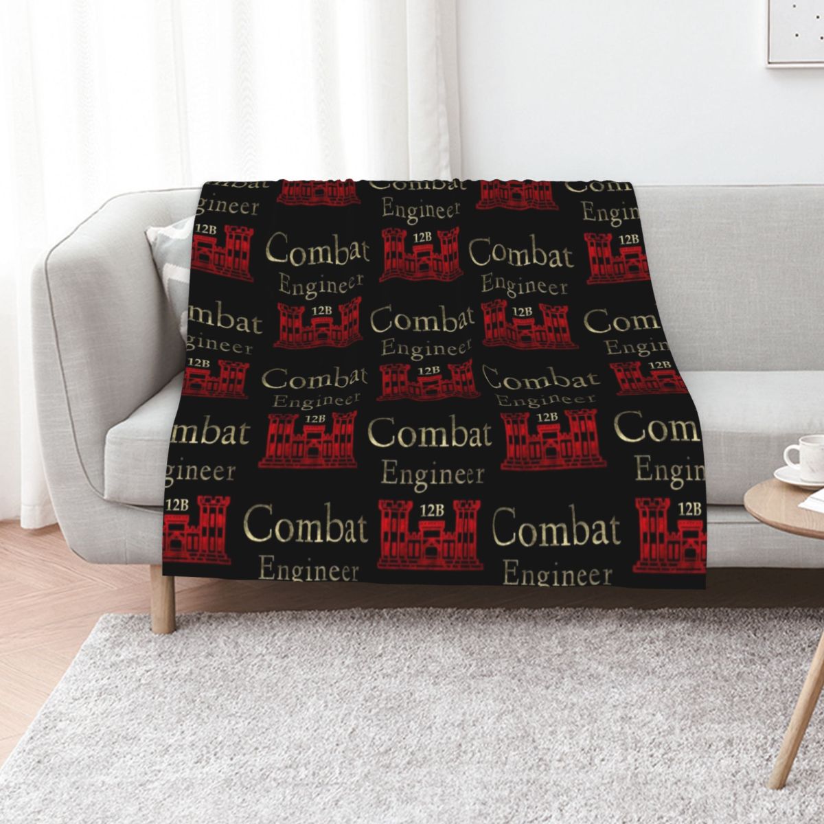 3D Printing Engineer - Army Combat Engineer Throw Blanket Blankets