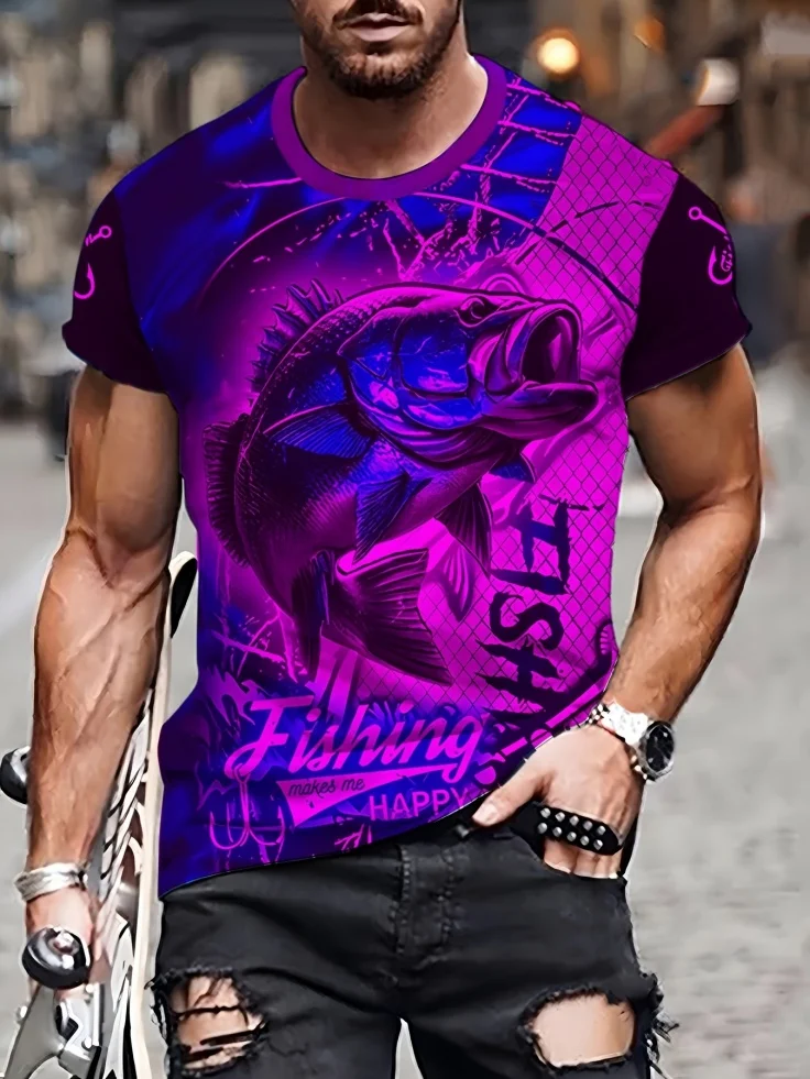 Fashion Men's 3D Fish Graphic  - đánh giá và giá 3D Printing Maket