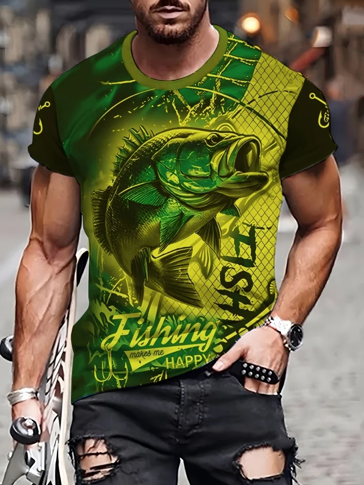 Fashion Men's 3D Fish Graphic  - đánh giá và giá 3D Printing Maket