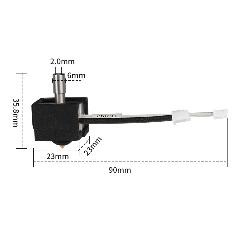 3D Printer Hotend Kit, Brass N - đánh giá và giá 3D Printing Nozzle