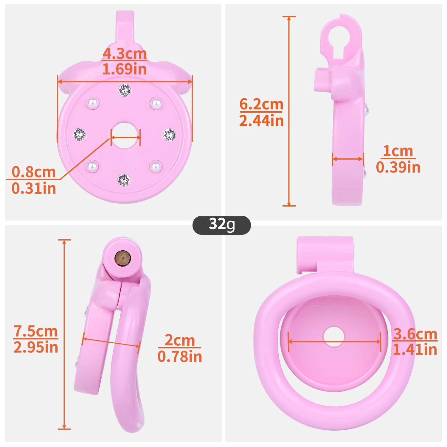 New 3D Printed Chastity Device - đánh giá và giá 3D Printing Abs