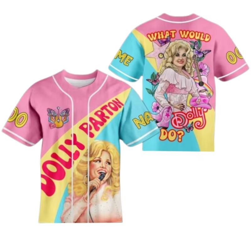 Dolly Parton Baseball Shirt wi - đánh giá và giá 3D Printing Maket