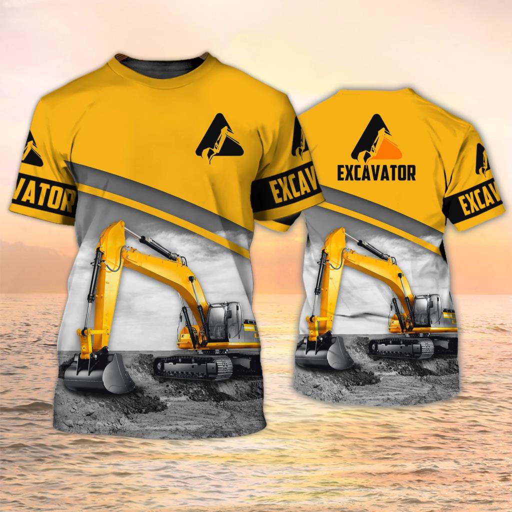 Excavator TShirts Heavy Equipm - đánh giá và giá 3D Printing Operator