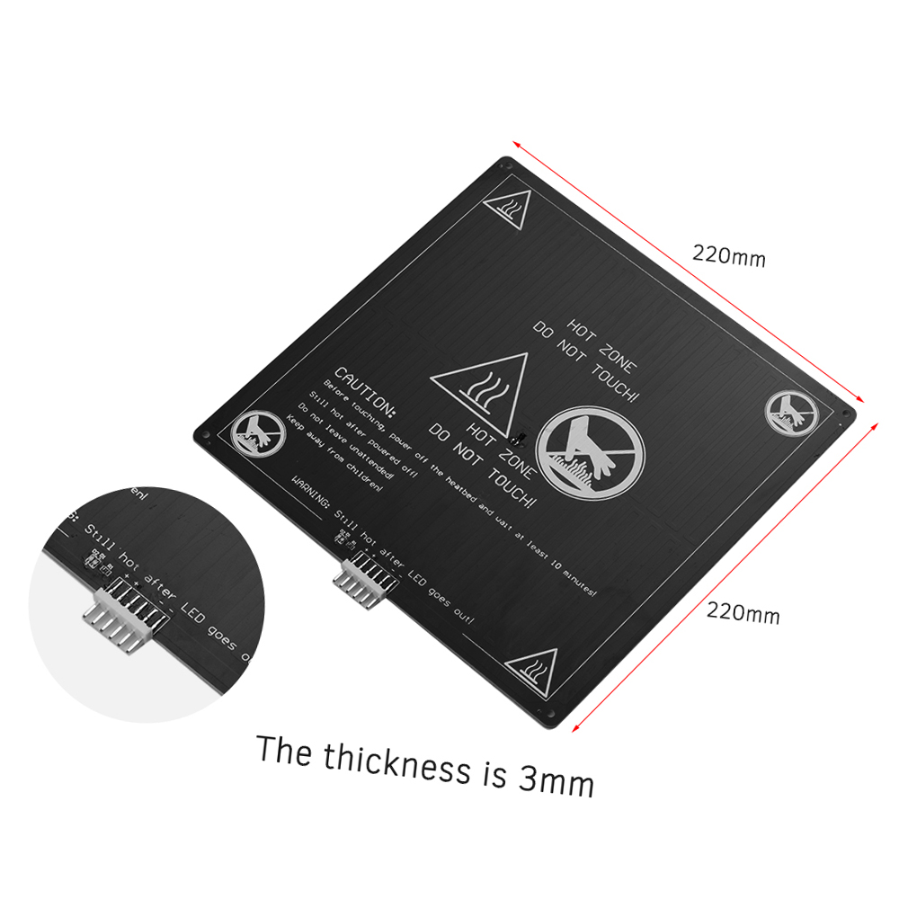 Aluminum Heated Bed 12V Hotbed - đánh giá và giá 3D Printer Bed Spring