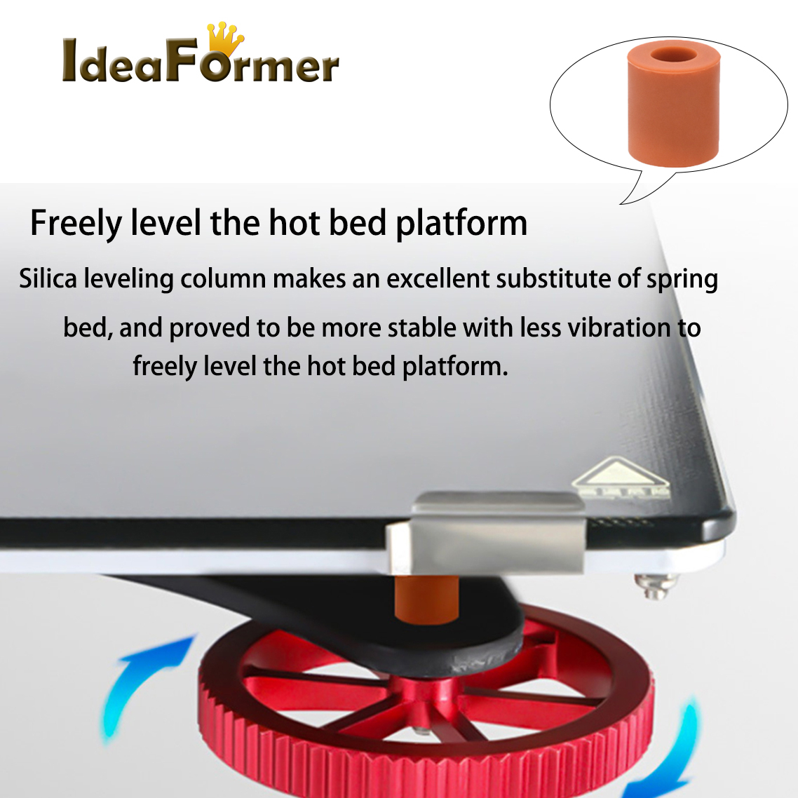 IdeaFormer 4 Nhiệt Độ Cao Sili - đánh giá và giá 3D Printer Bed Spring